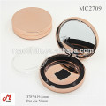 Matte silver round empty compact powder 59mm